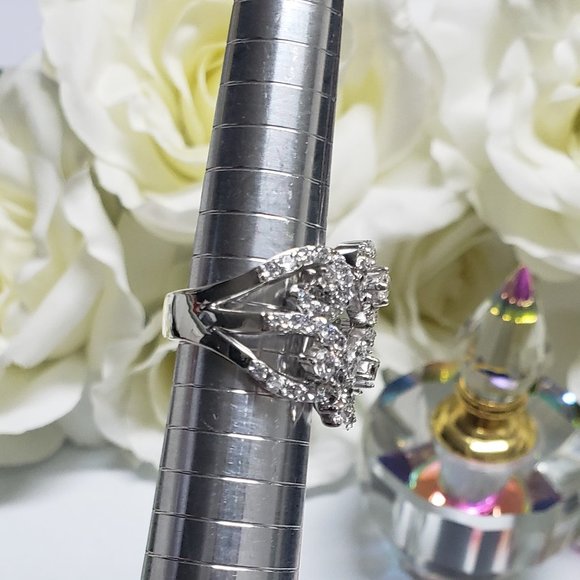 Beautiful Fancy Ring in silver with rhodium plated - Picture 10 of 10